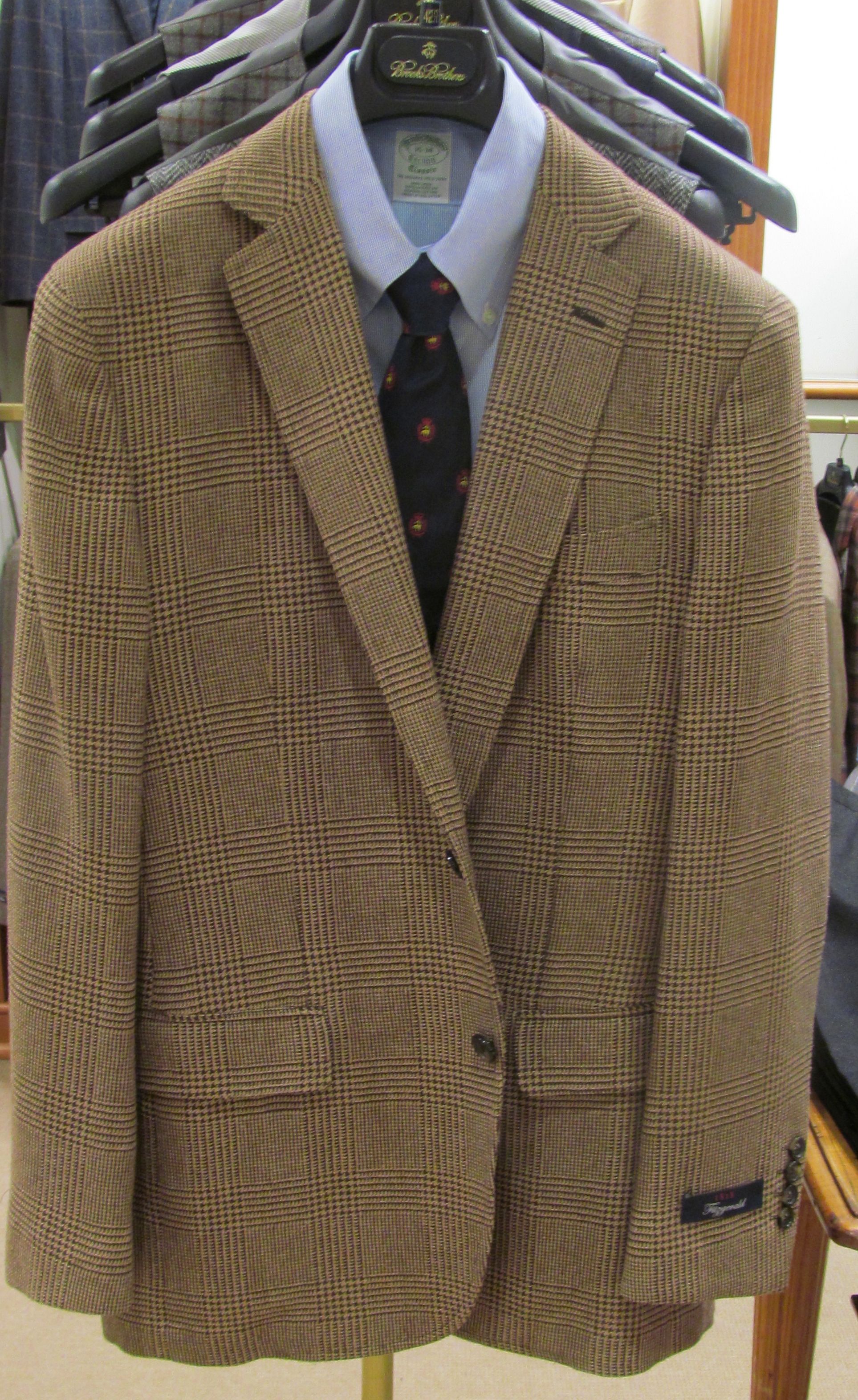 HAWKES Navy Gold Bespoke Sport Jacket £695 Size 40R/50 Blazer Brooks Brothers Vintage GIEVES 