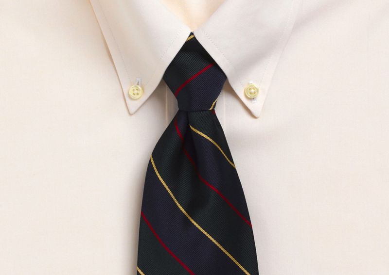Personalized Argyle & Sutherland Signature Stripe Tie with Embroidery 