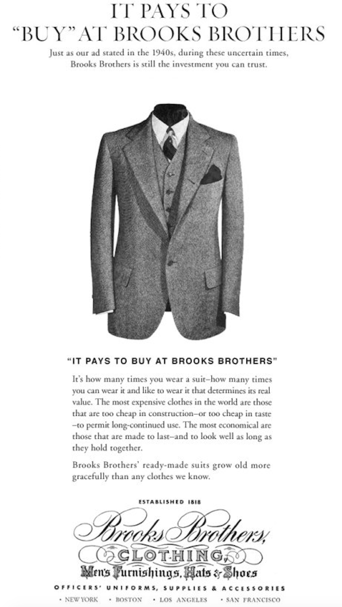 brooks brothers trunk show